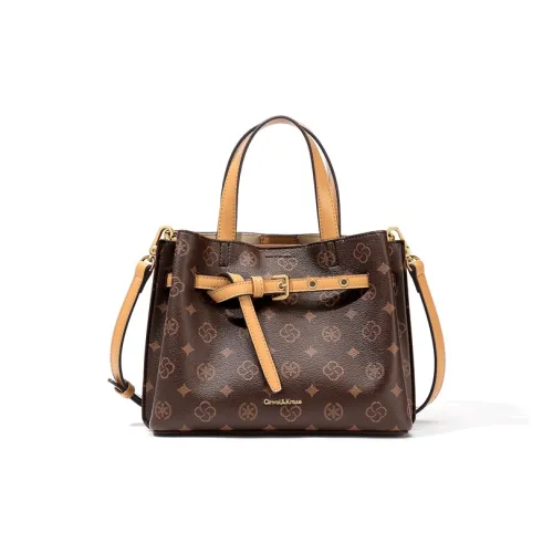 CinvaiKrose ПВХ Сумка через плечо с монограммой Mom Сумка Средний Женская Кофейная