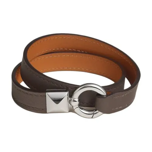 HERMES Телячья кожа Браслеты Унисекс Коричневый
