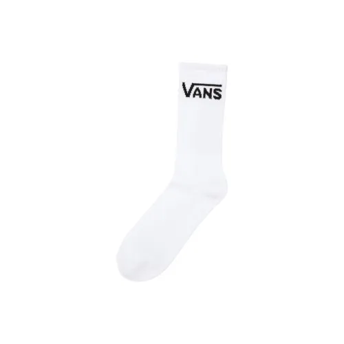 Vans Classic Высокие носки 1 упаковка Белые Мужские носки до икры MID