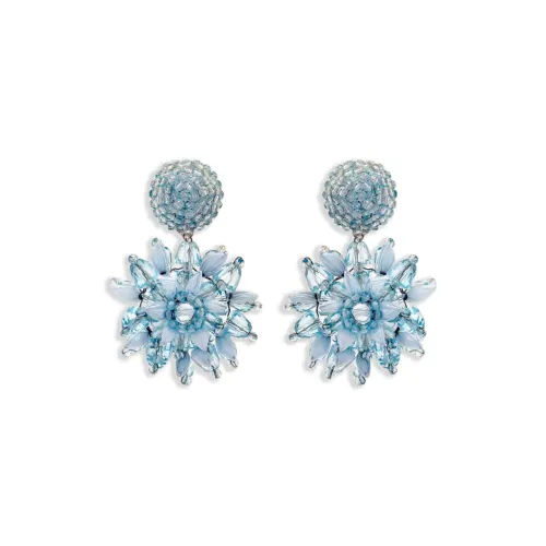 OSCAR DE LA RENTA Серьги из стекла женские синие