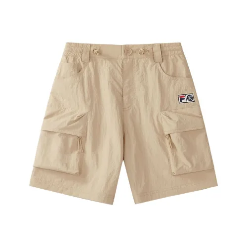 FILA FUSION X Round Two Шорты карго Женские Осенний Лотосовый корень Кофе