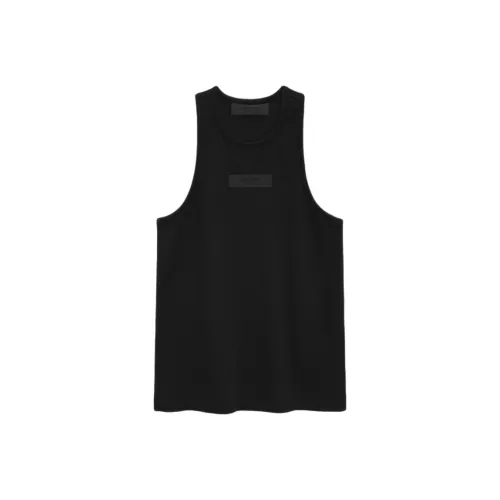 Fear of God Essentials SS24 Kids Ribbed Tanktop Майка Темно-деревянный черный Черный Детский
