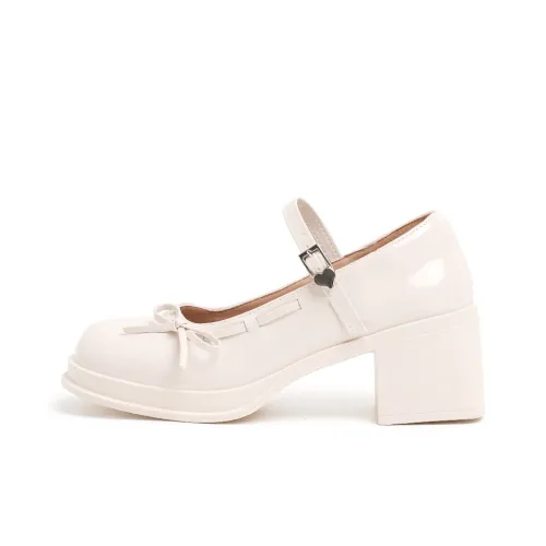 Be Good Грубый каблук Туфли Мэри Джейн 5 см Женские