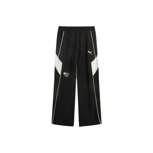 PUMA Брюки1948 SS25 Умеренный Детский Быстросохнущие Брюки Унисекс Дети 3-7 лет Черный Белый