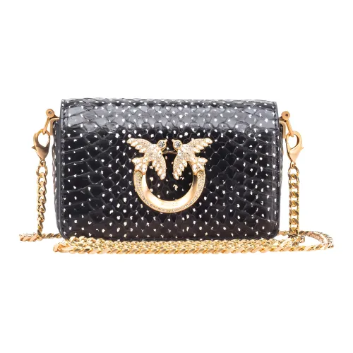 PINKO Love Bag Кожа Swallow Сумка Сумка через плечо Сумка на плечо Женская Черная