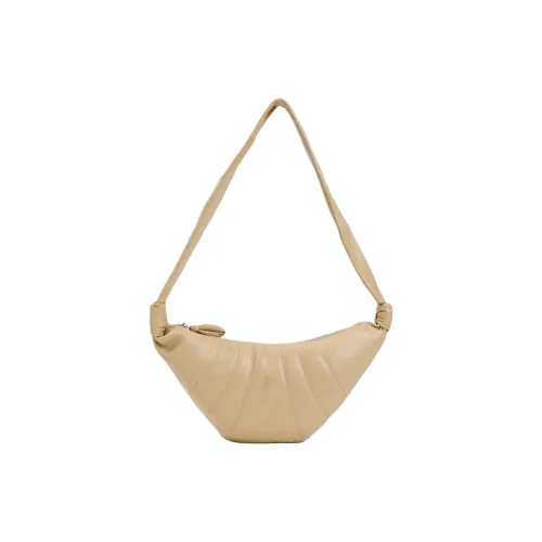 Lemaire Lambskin Круассан Сумка через плечо Средняя Мужская Бежевая