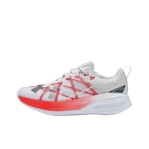 Under Armour Velocity Low Беговые кроссовки Топ Унисекс Белый Красный