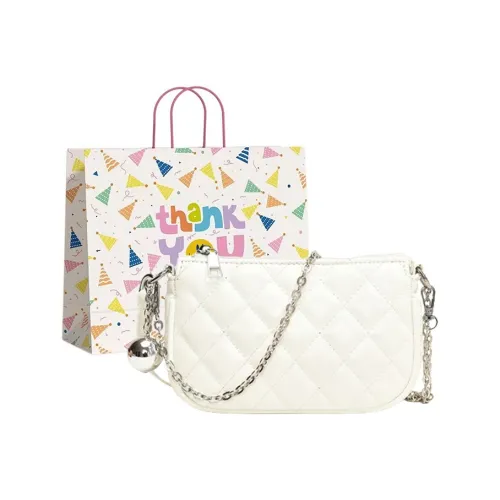 Three Ducklings ПУ (полиуретан) Сумка через плечо Стандартная Подростки Белый Серебряный Черный