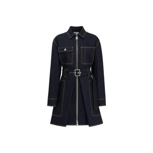 Alexander McQueen Blue Женские Длинные Рукава Платья