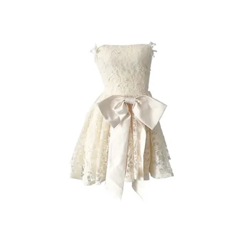 KYKW Белые Женские Платья без рукавов