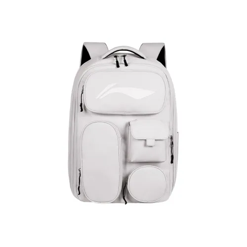 LINING YOUNG Полиэстер Рюкзак Большой Унисекс Белый Песочный Серый