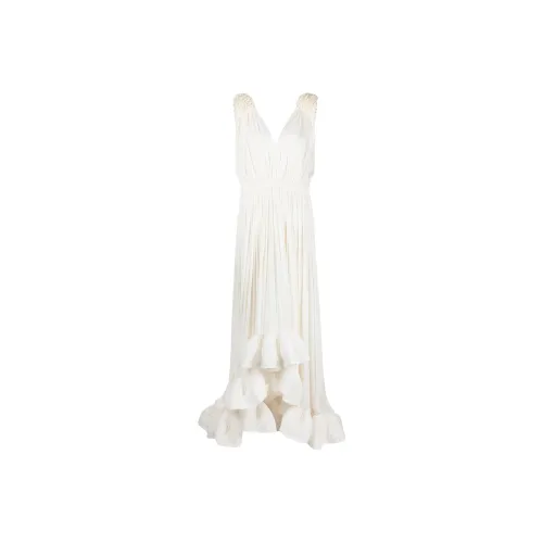 Lanvin Белые Женские Платья без рукавов