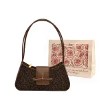 Коричневый, леопардовый принт