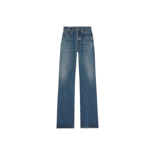 SAINT LAURENT Джинсы Женские Синие