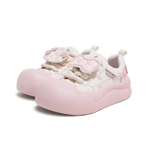 TTKJ Mikko Коллаборация Лето Мурмур Милый розовый Звезды Big Head Обувь Низкий Топ Повседневный Женские