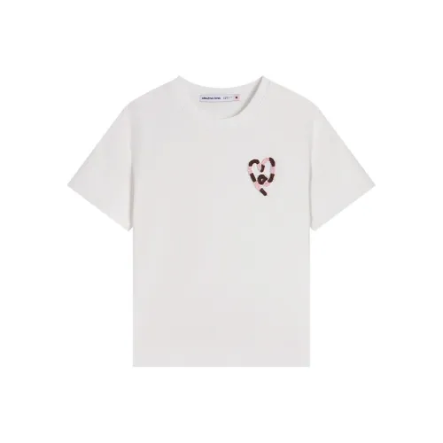 AMAZING SONG Белая Женская Футболка