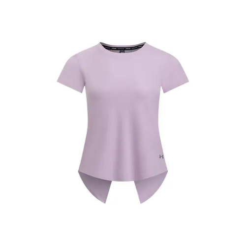Under Armour CoolSwitch Стандартная T-рубашка Женская Фиолетовая