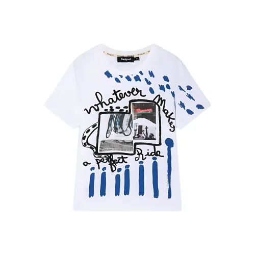 Desigual Белые Женские Футболки