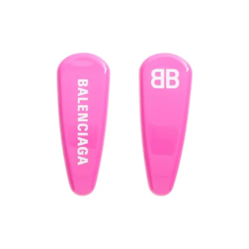 Balenciaga Ацетат Стальной Эмаль Металл Заколки для волос Унисекс Розовый