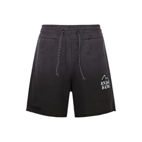 EVISU Черные Мужские Повседневные Шорты