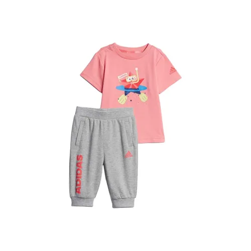 Adidas Повседневная спортивная одежда Корова Молоко Пудра Средний вересковый серый Для малышей и детей младшего возраста