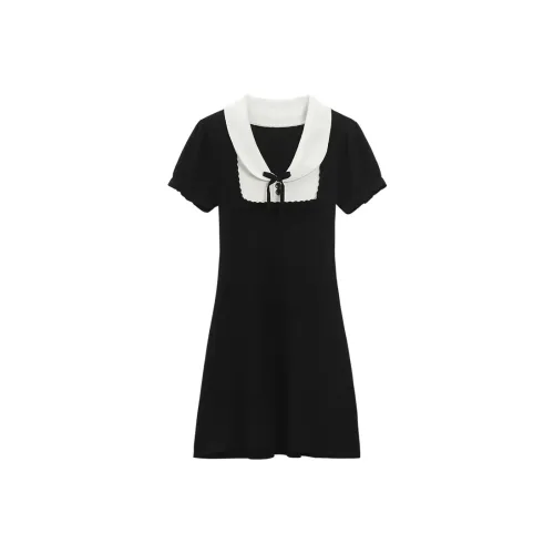 FINDSME GAGA Короткий рукав Платье Женское