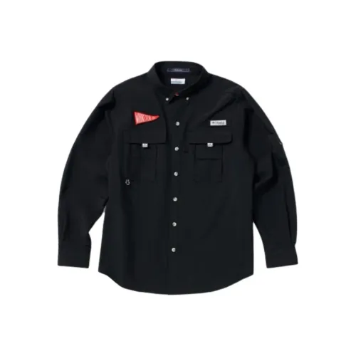 Columbia совместный бренд x Mounster SS25 Рубашка Унисекс Черный