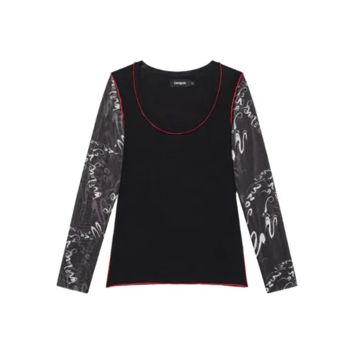 Desigual Черные Женские Футболки