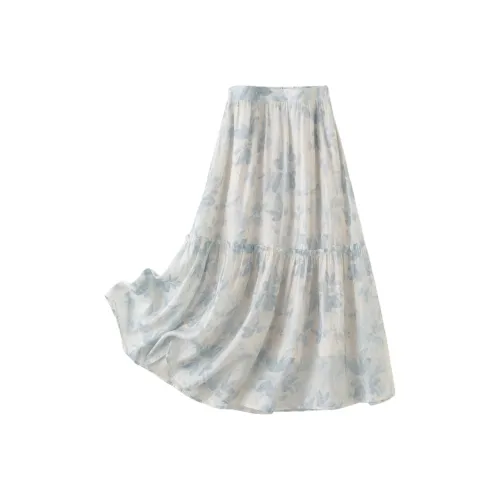 IHIMI Повседневный Длинный Юбка Женские