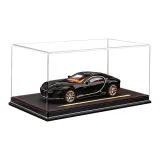 Бугатти Атлантик [Чисто черный] + Кожа Пыльная Покрытие