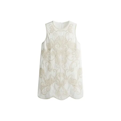 H&M Белый/Крем Женские Платья без рукавов