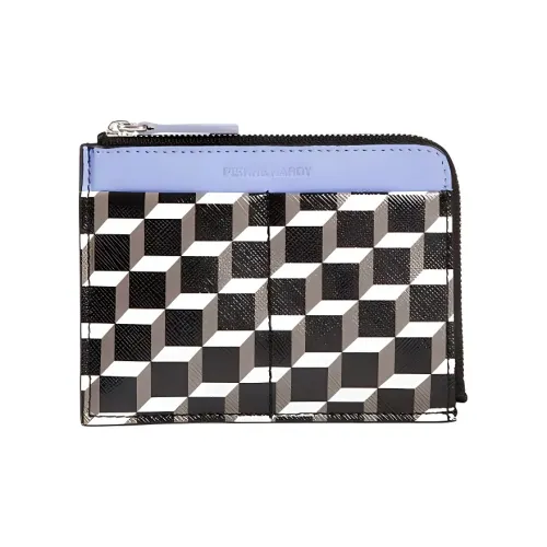 Pierre Hardy Телячья кожа Монетница Унисекс Черный Белый и Фиолетовый