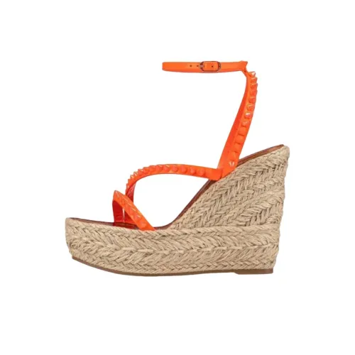 Christian Louboutin One Sandals Strap Orange Women's
