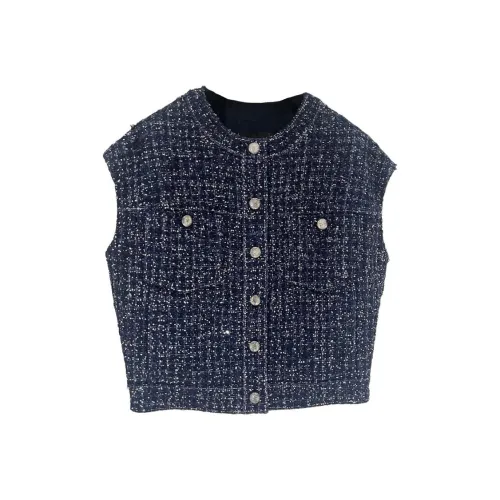 CHANEL 25P Spring Summer Preview Коллекция Жилет Женские Синий