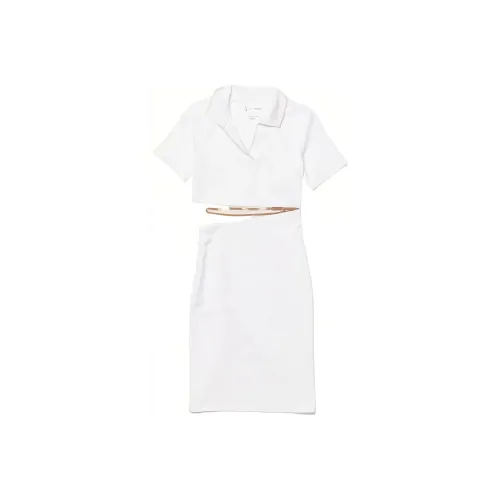 Jacquemus Nike x Jacquemus Белое Женское Короткое Платье с Рукавами