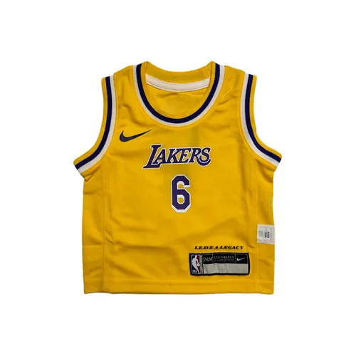 Nike x NBA Майка Los Angeles Lakers James Желтый Infant Wa Toddler