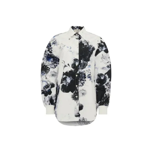 Alexander McQueen SS24 Рубашка Женская Белая