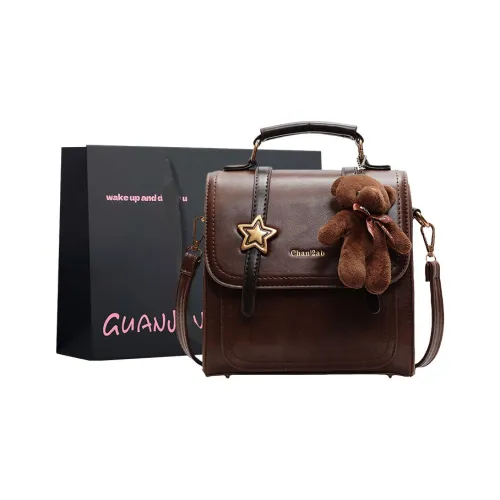 Champion Cub ПУ (полиуретан) Рюкзак Стандартный Женский Черный Кофейный Коричневый