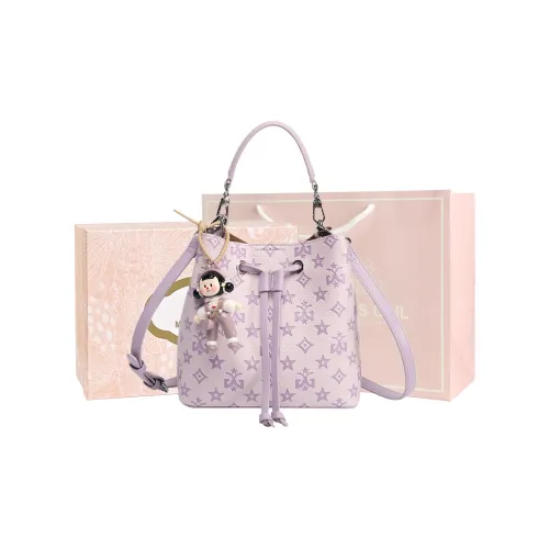 MISS GAIL Сумка из синтетической кожи ведрообразной формы сумка через плечо сумка обычная женская фиолетовая