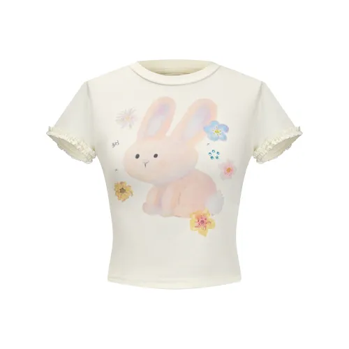 Umoumo Желтые Женские Футболки