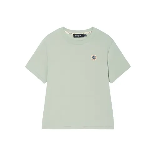 Desigual Женские футболки шалфейно-зеленого цвета