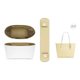 City33[Желто-кремовый Плечевые накладки + Подкладка из бумаги DuPont]