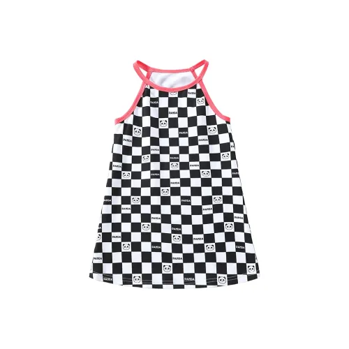 Dis Rabbit Детская одежда Женский Лето Юбка Детский Черно-белая Клетка