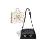 Чёрный + сумка для покупок + подвеска