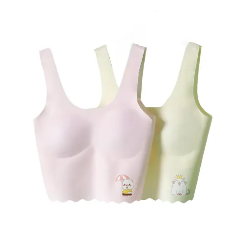 Top Melon Абрикосовый желтый + Розовый Dai Kids Бандо / Бюстгальтеры / Спортивные бюстгальтеры