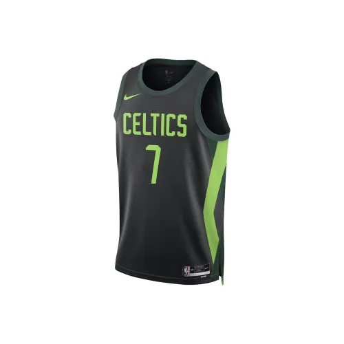 Nike SS25 Баскетбольная Джерси Мужская Зеленая