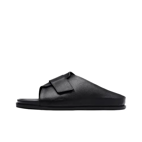 Brounvanm Резиновая подошва противоскользящие быстросохнущие слипоны мужские черные