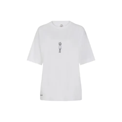 BOGNER Рукав с оборванным плечом T-рубашка Женская Чисто белый