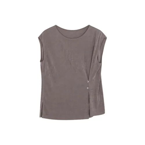 IHIMI Серо-фиолетовые Женские Футболки