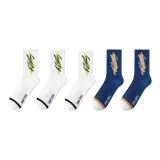 5 пар (Белый + Белый + Белый + Синий + Синий)